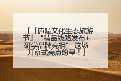 「庐陵文化生态旅游节」“精品线路发布+研学品牌亮相” 这场开幕式亮点纷呈！