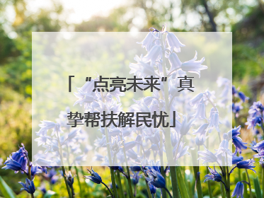 “点亮未来”真挚帮扶解民忧