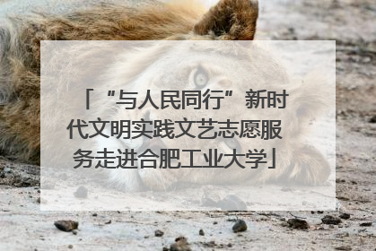 “与人民同行”新时代文明实践文艺志愿服务走进合肥工业大学