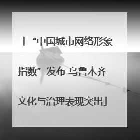 “中国城市网络形象指数”发布 乌鲁木齐文化与治理表现突出