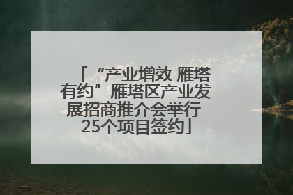 “产业增效 雁塔有约”雁塔区产业发展招商推介会举行 25个项目签约
