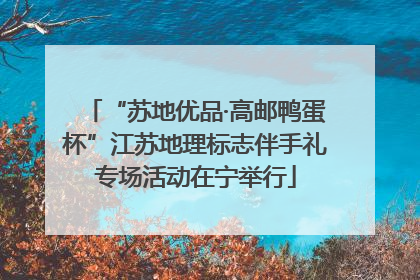 “苏地优品·高邮鸭蛋杯”江苏地理标志伴手礼专场活动在宁举行