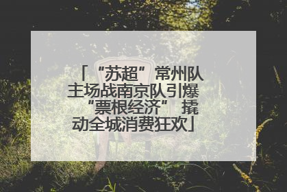 “苏超”常州队主场战南京队引爆“票根经济” 撬动全城消费狂欢