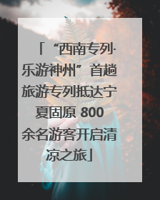 “西南专列·乐游神州”首趟旅游专列抵达宁夏固原 800余名游客开启清凉之旅