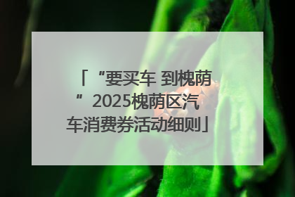 “要买车 到槐荫”2025槐荫区汽车消费券活动细则
