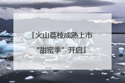 火山荔枝成熟上市 “甜蜜季”开启