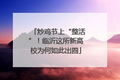 炒鸡节上“整活”！临沂这所新高校为何如此出圈