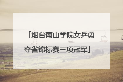 烟台南山学院女乒勇夺省锦标赛三项冠军