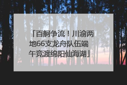 百舸争流！川渝两地66支龙舟队伍端午竞渡绵阳仙海湖