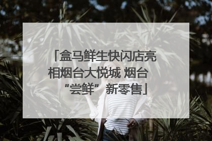 盒马鲜生快闪店亮相烟台大悦城 烟台“尝鲜”新零售