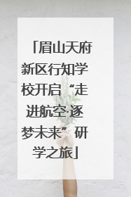 眉山天府新区行知学校开启“走进航空·逐梦未来”研学之旅
