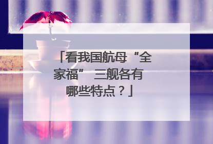 看我国航母“全家福” 三舰各有哪些特点？