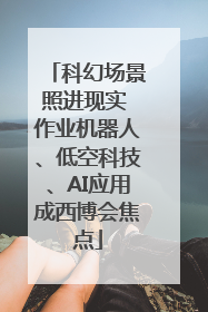 科幻场景照进现实 作业机器人、低空科技、AI应用成西博会焦点