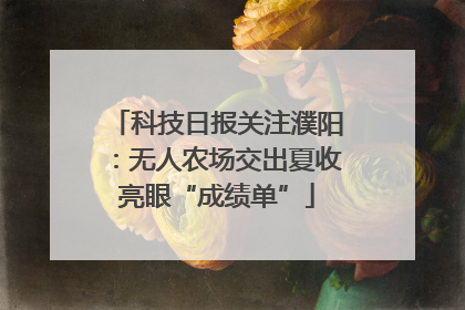 科技日报关注濮阳：无人农场交出夏收亮眼“成绩单”