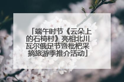 端午时节《云朵上的石椅村》亮相北川瓦尔俄足节暨枇杷采摘旅游季推介活动