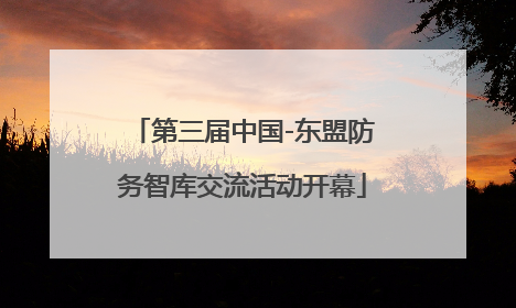 第三届中国-东盟防务智库交流活动开幕