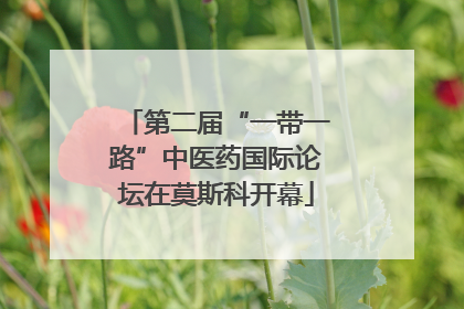 第二届“一带一路”中医药国际论坛在莫斯科开幕