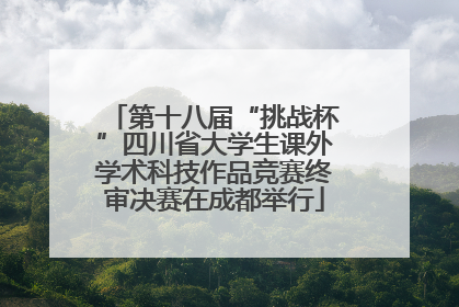 第十八届“挑战杯”四川省大学生课外学术科技作品竞赛终审决赛在成都举行