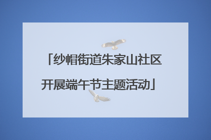 纱帽街道朱家山社区开展端午节主题活动