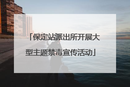 保定站派出所开展大型主题禁毒宣传活动