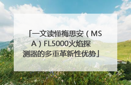 一文读懂梅思安（MSA）FL5000火焰探测器的多重革新性优势