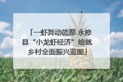 一虾舞动赣鄱 永修县“小龙虾经济”绘就乡村全面振兴蓝图