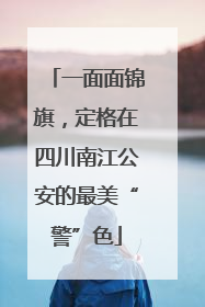 一面面锦旗，定格在四川南江公安的最美“警”色