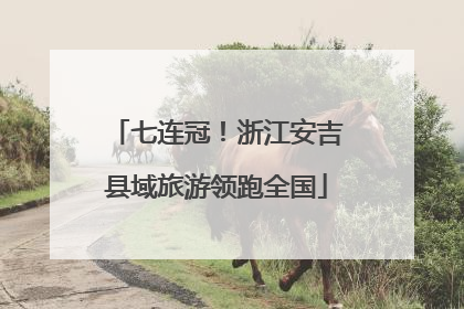 七连冠！浙江安吉县域旅游领跑全国