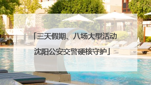 三天假期、八场大型活动 沈阳公安交警硬核守护