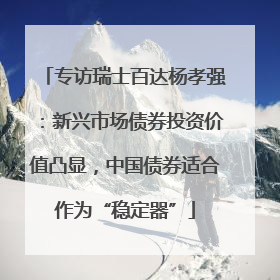 专访瑞士百达杨孝强：新兴市场债券投资价值凸显，中国债券适合作为“稳定器”