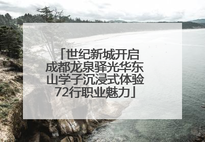 世纪新城开启 成都龙泉驿光华东山学子沉浸式体验72行职业魅力