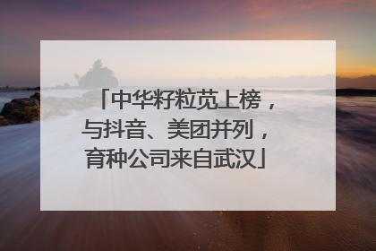 中华籽粒苋上榜，与抖音、美团并列，育种公司来自武汉