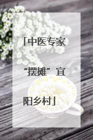中医专家“摆摊”宜阳乡村