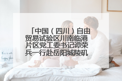 中国（四川）自由贸易试验区川南临港片区党工委书记谭荣兵一行赴岳阳城陵矶综保区考察