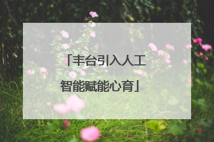 丰台引入人工智能赋能心育