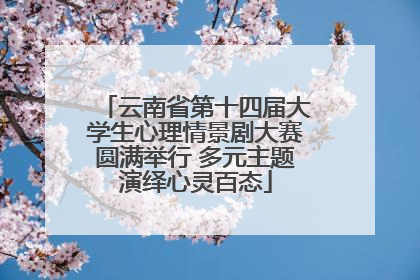 云南省第十四届大学生心理情景剧大赛圆满举行 多元主题演绎心灵百态