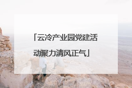 云冷产业园党建活动聚力清风正气