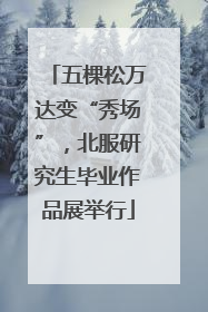 五棵松万达变“秀场”，北服研究生毕业作品展举行