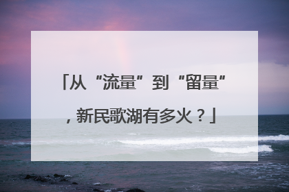 从“流量”到“留量”，新民歌湖有多火？