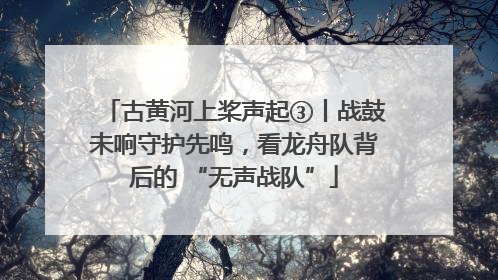 古黄河上桨声起③丨战鼓未响守护先鸣，看龙舟队背后的 “无声战队”