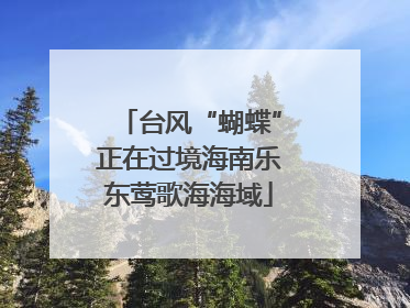 台风“蝴蝶”正在过境海南乐东莺歌海海域