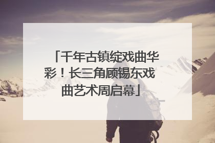 千年古镇绽戏曲华彩！长三角顾锡东戏曲艺术周启幕