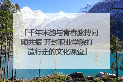 千年宋韵与青春脉搏同频共振 开封职业学院打造行走的文化课堂