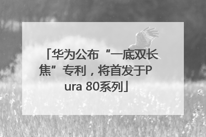 华为公布“一底双长焦”专利，将首发于Pura 80系列