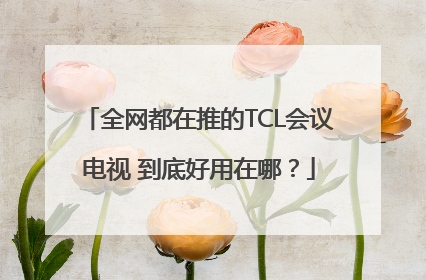 全网都在推的TCL会议电视 到底好用在哪？