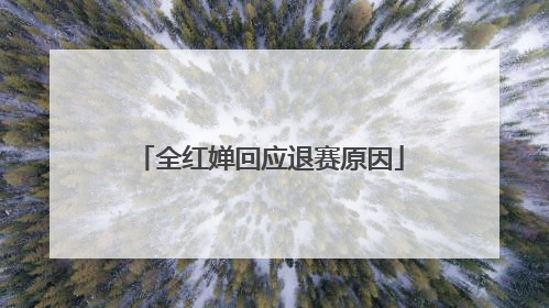 全红婵回应退赛原因