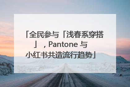 全民参与「浅春系穿搭」，Pantone 与小红书共造流行趋势