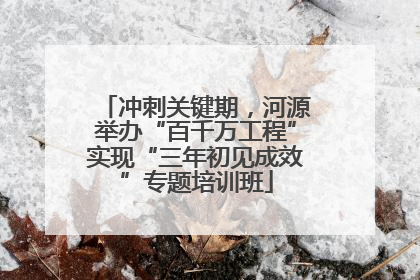 冲刺关键期，河源举办“百千万工程”实现“三年初见成效”专题培训班