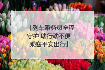 列车乘务员全程守护 助行动不便乘客平安出行