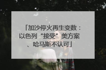 加沙停火再生变数：以色列“接受”美方案、哈马斯不认可